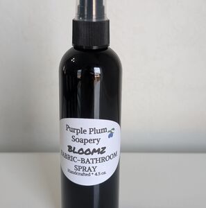Bloomz Purple Plum Soapery Fabric and Bathroom Spray-4.5oz.